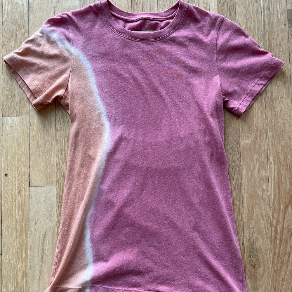 NWOT Raquel Allegra Pink Sunrise Slim TShirt - Picture 6 of 7